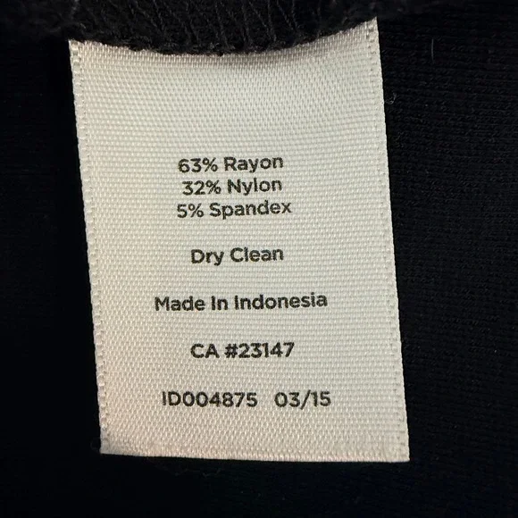 Talbots Petites Black Sleeveless Front Slit Sheath Dress 10P Round Neck Zip Back - Picture 9 of 11